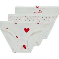 Petit Bateau  LOT 3 CULOTTES  girls's Knickers/panties in White