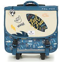 Pol Fox  CARTABLE TROLLEY 38 CM A ROULETTES  boys's Briefcase in Blue