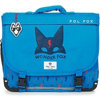Pol Fox  CARTABLE WONDER FOX BLUE 38 CM  boys's Briefcase in Blue