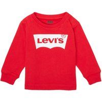 Levis  L/S BATWING TEE  boys's Children's T shirt in Red