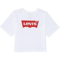 Levi's Kids Lvg Light Bright Cropped Top T-Shirt Girls White 10 Years