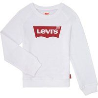 Levi/'s Kids Key Item Logo Crew Girls, White, 10 Years