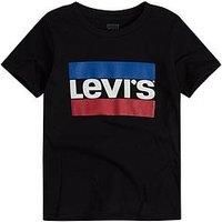 Levi/'s Kids Sportswear Logo Tee Boys, Black, 2 Years