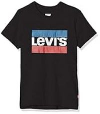 Levi/'s Kids Sportswear Logo Tee Boys, Black, 6 Years