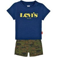 Levi/'s Kids Tee and Camo Short Set Baby Boys, Estate Blue, 6 Months