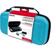 Nacon Pack de 3 éléments pour Switch 2 | 1 Pochette Rigide | 1 Protection d/'écran | Boite de Rangement pour Jeux (Bleu)