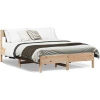 Bed Frame without Mattress 160x200 cm Solid Wood Pine