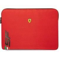 Official Ferrari 14" Laptop Sleeve Case Cover Bag PU Leather Sf Logo Black/Red