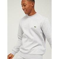 Lacoste Men's Organic Brushed Cotton Sweatshirt, Grey