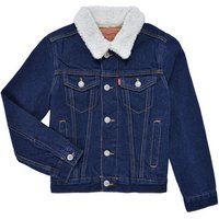 Levis  LVN SHERPA TRUCKER  boys's Children's Denim jacket in Blue