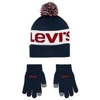 Levi/'s Kids LAN Beanie and Glove Set