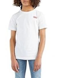 Levi/'s Girl/'s LVG Batwing Chest HIT TEE 3EK826 T-Shirt, White, 8 Years
