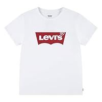 Levi/'s Girl/'s Lvg Batwing Tee 4ek825 T-Shirt, Red/White, 12 Years