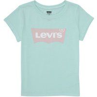Levis  BATWING TEE  girls's Children's T shirt in Blue