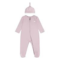 Levi/'s Baby Boys/' LVN Footed Coverall & HAT Set 6EK247 Coordinated Outfits, Peachskin, 6 Months