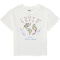 Levis  EARTH OVERSIZED TEE  girls's Children's T shirt in White
