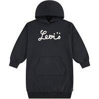 Levi'S Girls Levis Script Sweatshirt Dress - Black
