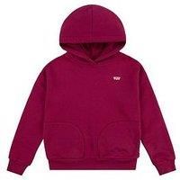 Levi'S Girls Levi'S Batwing Chest Logo Hoodie - Red