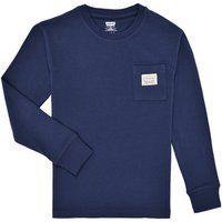 Levis  LVB LONG SLEEVE POCKET TEE  boys's  in Marine