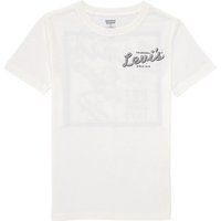 Levis  LVB PIZZA DELIVERING COWBOY TE  boys's Children's T shirt in White