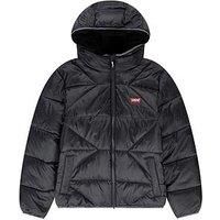 Levi'S Boys Sherpa Lined Padded Jacket - Black