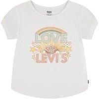 Levi´s ® Cuff Short Sleeve T-Shirt 16 Years White