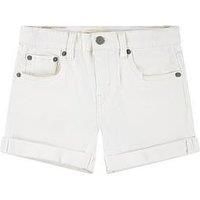 LEVI/'S Girl/'s DB-Denim Bottoms Shorts, Cloud Dancer, 6 Years