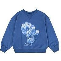 Levi'S Girls Coastal Collegiate Crew Neck Top - Navy