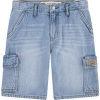 Levis  DENIM CARGO SHORT  boys's Children's shorts in Blue