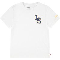 Levis  LS MONOGRAM TEE  boys's Children's T shirt in White