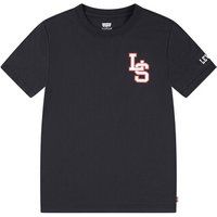 Levis  LS MONOGRAM TEE  boys's Children's T shirt in Black