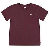 Levi'S Girls Batwing Chest Hit Short Sleeve T-Shirt - Maroon