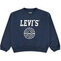 Levi'S Girls Collegiate Crew Neck Top - Navy