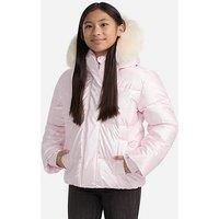 Abercrombie & Fitch Girls Shiny Ultra Padded Jacket - Pink