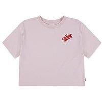 Levi'S Girls Boxy Meet And Greet Short Sleeve T-Shirt - Pink