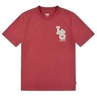 Levi'S Boys Streamline Monogram Short Sleeve T-Shirt - Red