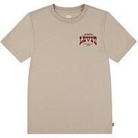 Levi'S Boys Galloping Free Short Sleeve T-Shirt - Beige