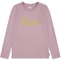 Levi'S Girls Long Sleeve Applique Top - Pink