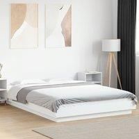 Bed Frame without Mattress White 140x200 cm