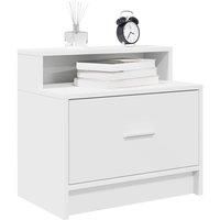 Bedside Cabinets with Drawer 2 pcs White 51x31x47 cm