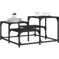 Coffee Table Black 68x68x40 cm Engineered Wood