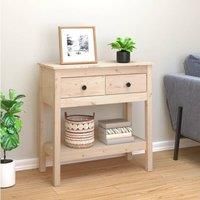Console Table 75x35x75 cm Solid Wood Pine