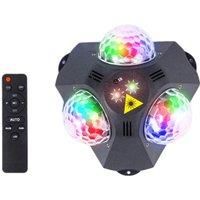 Disco Ball Light 4 in 1 Laser Projector Light Party Light DJ Stage Strobe Light for Christmas Wedding Home Club Decoration