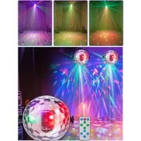Disco Ball Light Laser Projector Light Voice Control LED Strobe Light with Remote Control Suitable for Christmas/Halloween/Birth