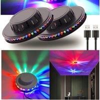 Led Colorful Rotating Disco Ball Stage Lighting Flashing Light Sound Activation Stage Light Disco