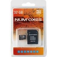 Num/'axes 32 GB Micro SD Card with Adaptor - Black