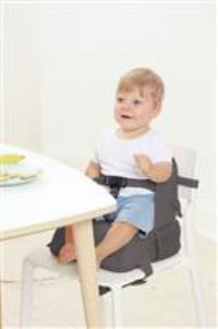 BabyToLove Travel Up Baby Booster Seat and Storage | Lightweight On The Go and Easy to Carry | Anthracite