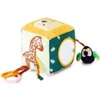 Little Big Friends Soft Activity Cube | Developmental Toy | Encourages Hand-Eye Coordination and Motor Skills | Jungle