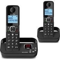 Alcatel F860 Voice Duo - Cordless Phone with answering machine and 2 Handsets - Landline Home Phones - Voip Call Blocking Telephones