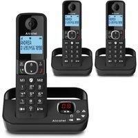Alcatel F860 Voice Trio, Cordless Phone with answering machine and 3 Handsets - Landline Home Phones - Voip Call Blocking Telephones.